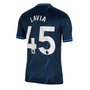 Maillot de foot Chelsea Romeo Lavia #45 Extérieur 2023-24 Manches Courte